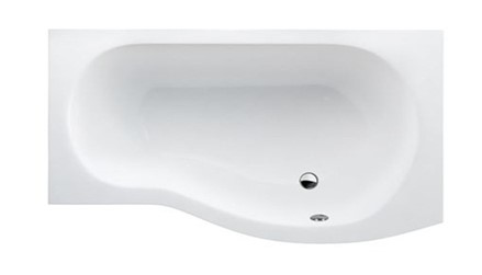 EcoRound 1700 showering bath - right hand