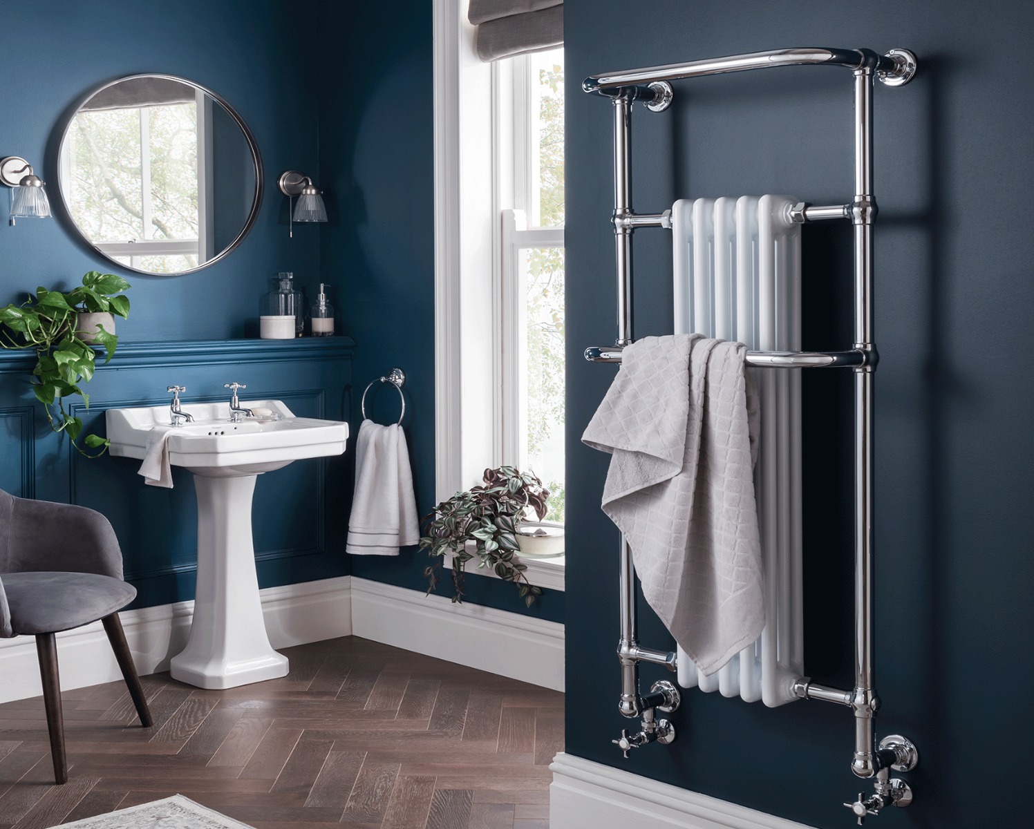 Traditional Regency Tall Wm - Ms Electric Only - Chrome 1403x575