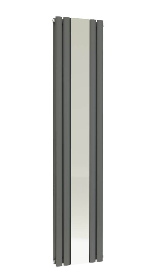 Princia 1800x385mm Mirror Oval Panel Double Anthracite