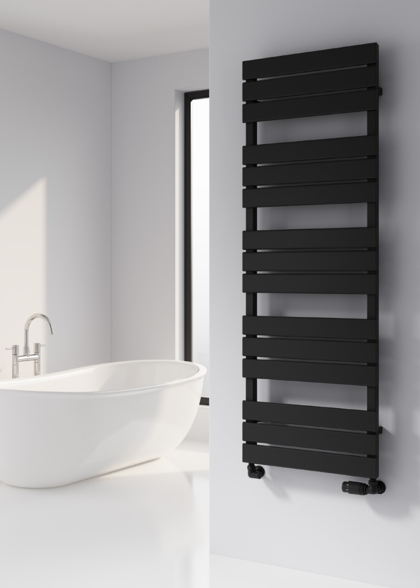 Avola Mild Steel Radiator 500 x 823mm Black