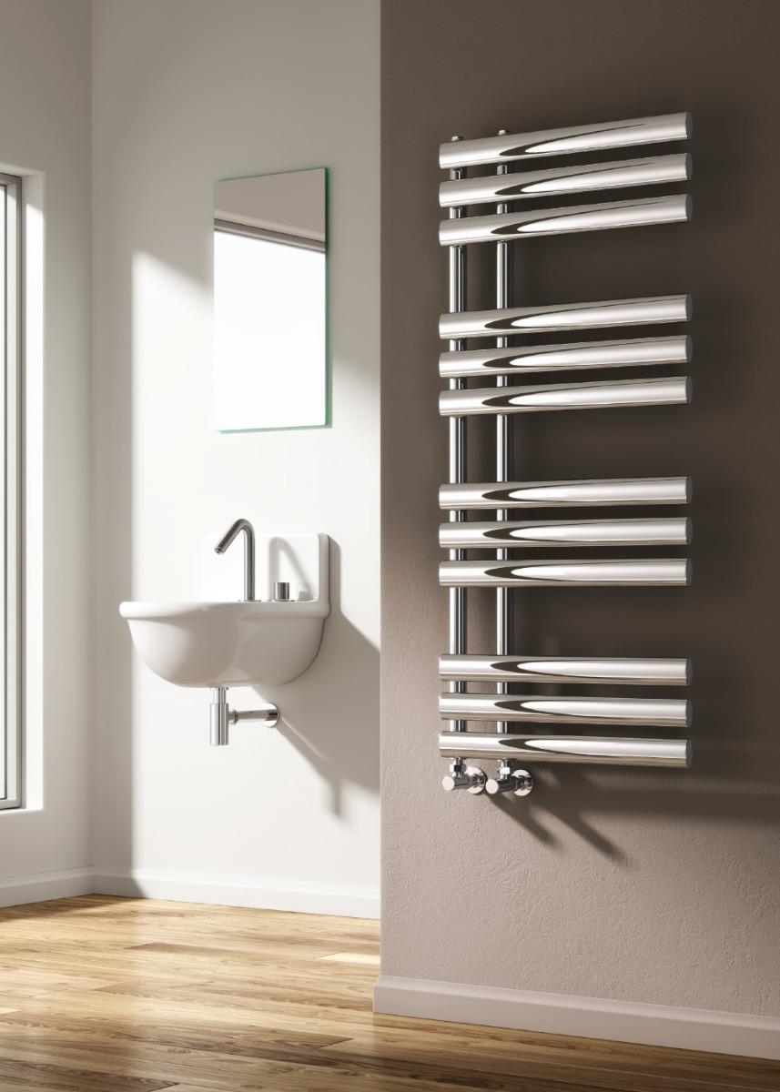 Chisa Mild Steel Radiator 500 x 820mm white