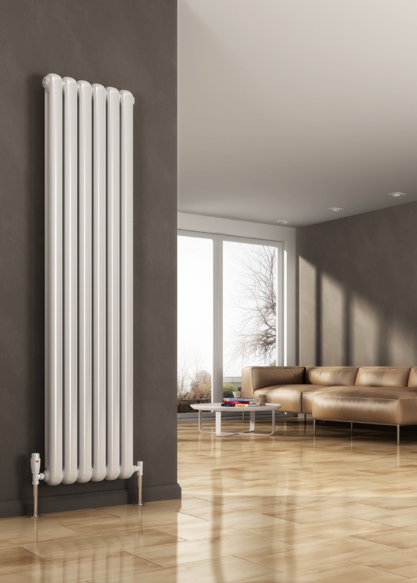 Coneva Vertical Mild Steel Radiator 440 x 1500mm anthracite
