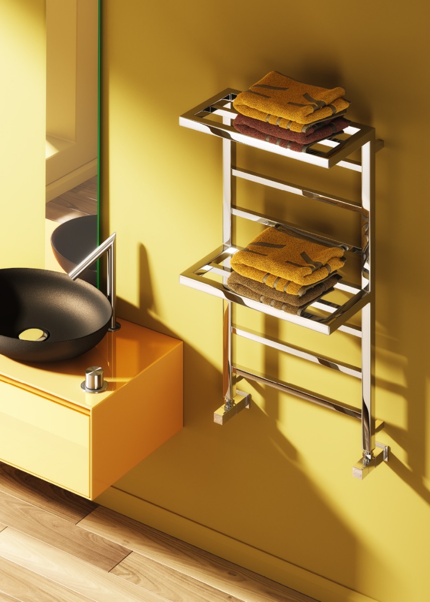 Elvina 2 Mild Steel Radiator 500 X 1000mm Chrome 