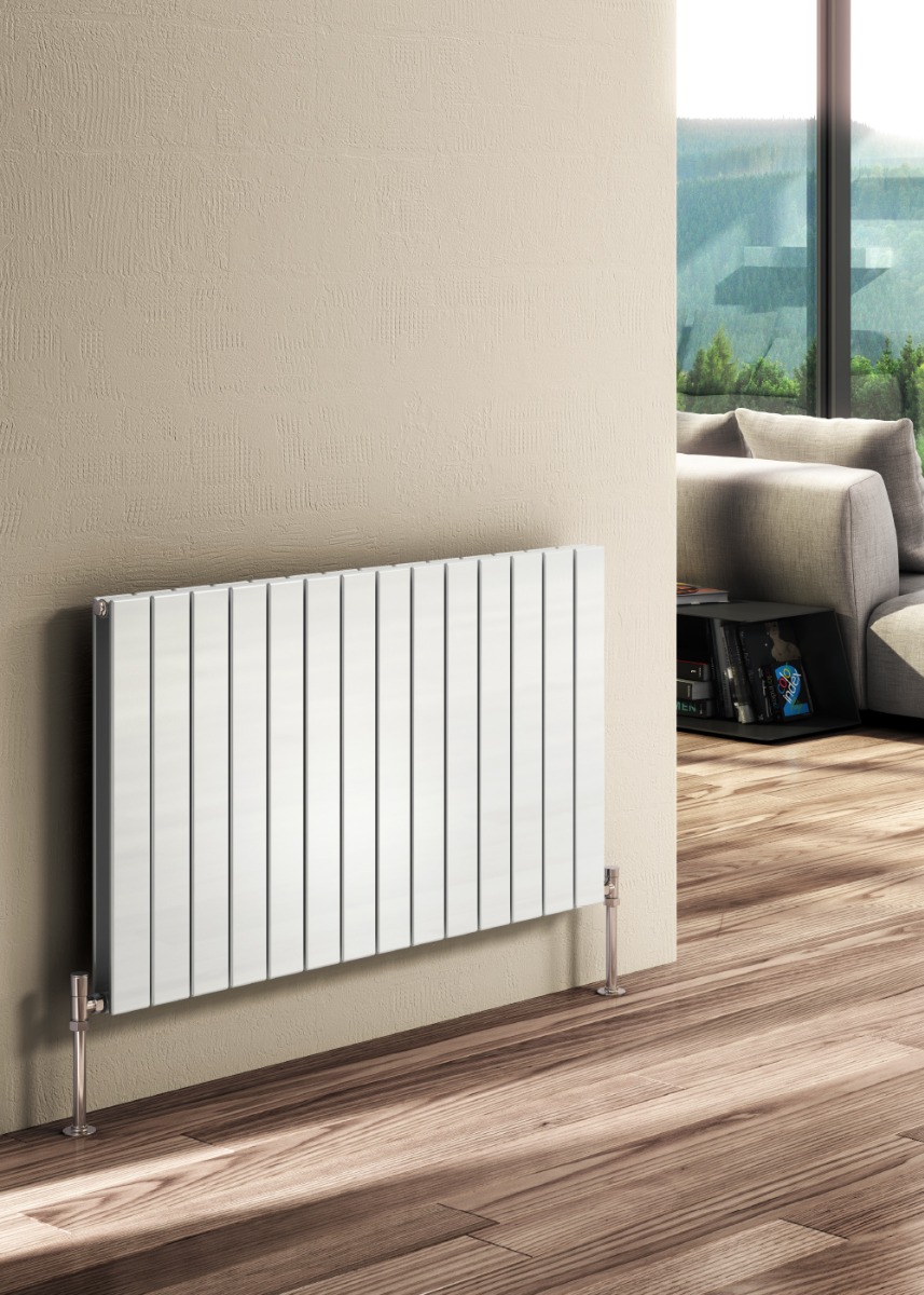 Flat Horizontal Mild Steel Radiator 588 x 600mm anthracite