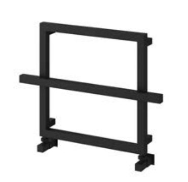 Lago - 2 Mild Steel Radiator 600 x 450mm Black