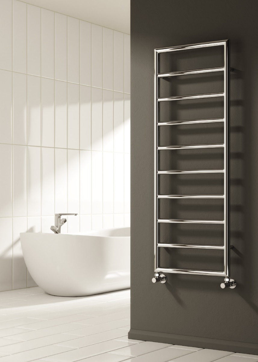 Nardo Mild Steel Radiator 450 x 1200mm Chrome
