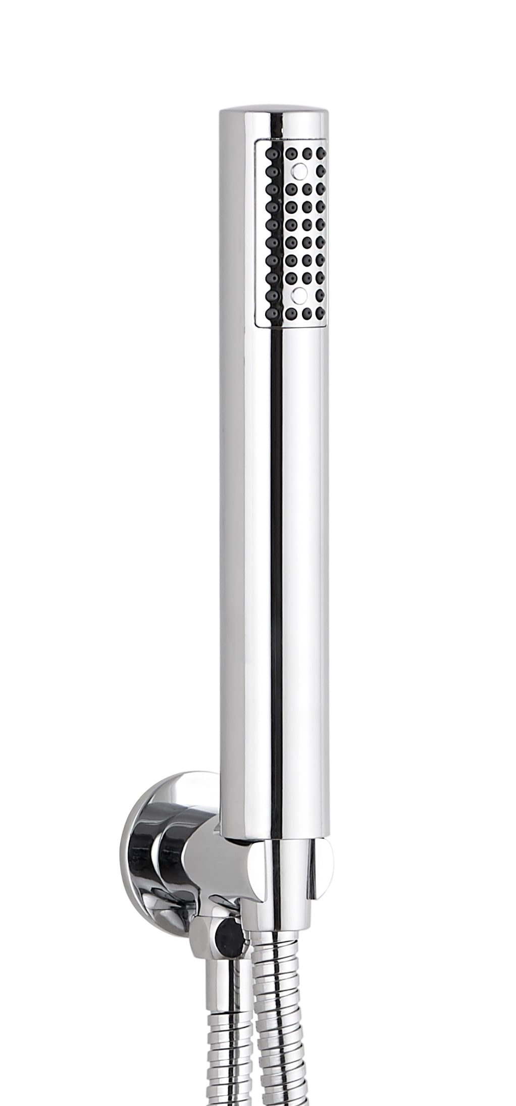 Round Outlet Elbow with Wall Bracket, Flex & Handset