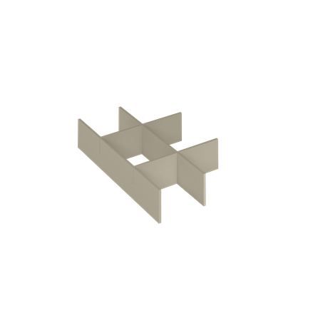 Shoreditch 550mm Drawer Organiser-Nude-550mm