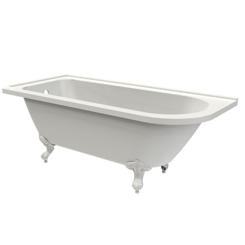 Vitoria Corner Shower Bathtub - Left Handed