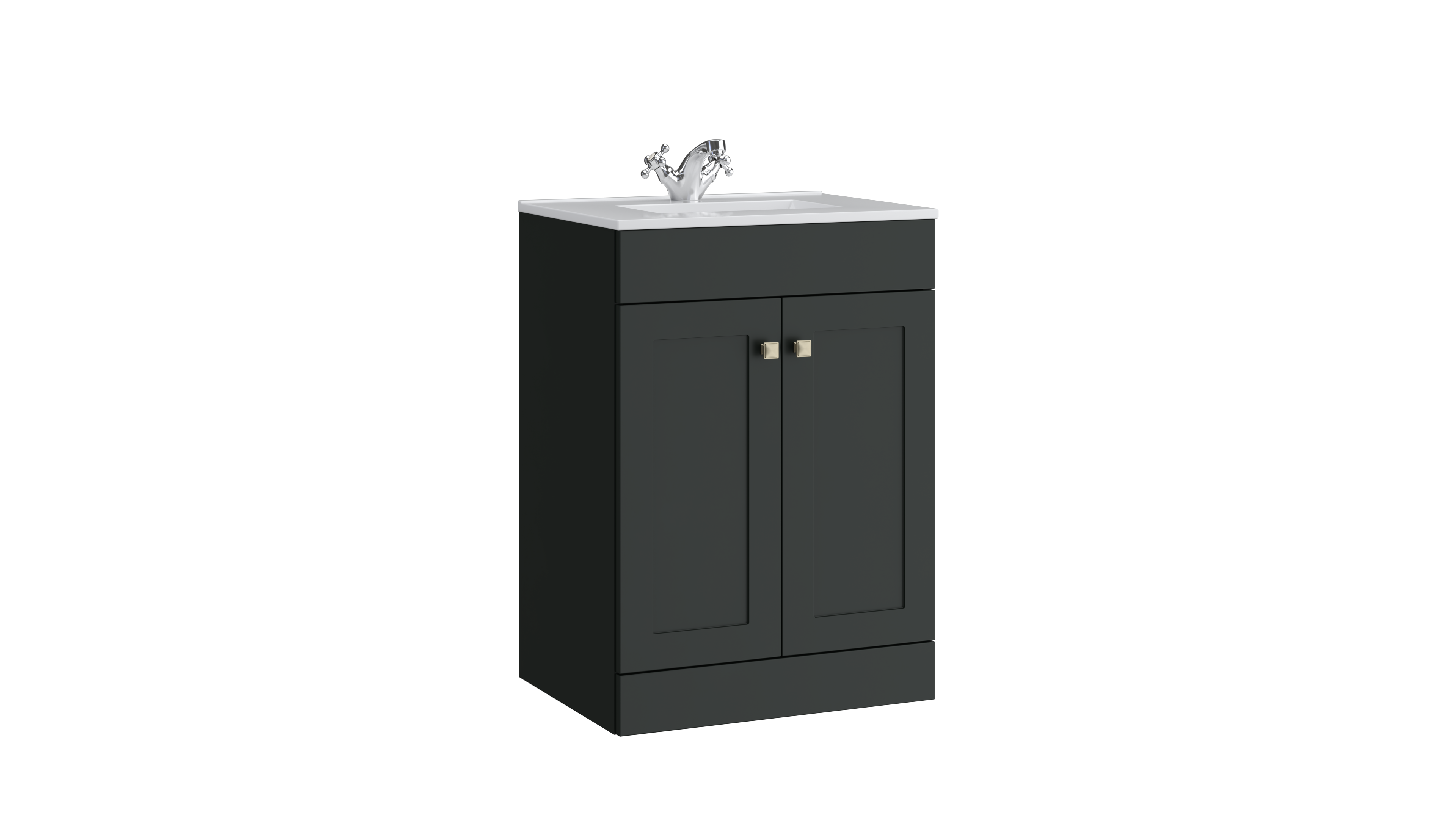 Sanctuary 500mm 2 Door Floor Standing Unit Matt Anthracite