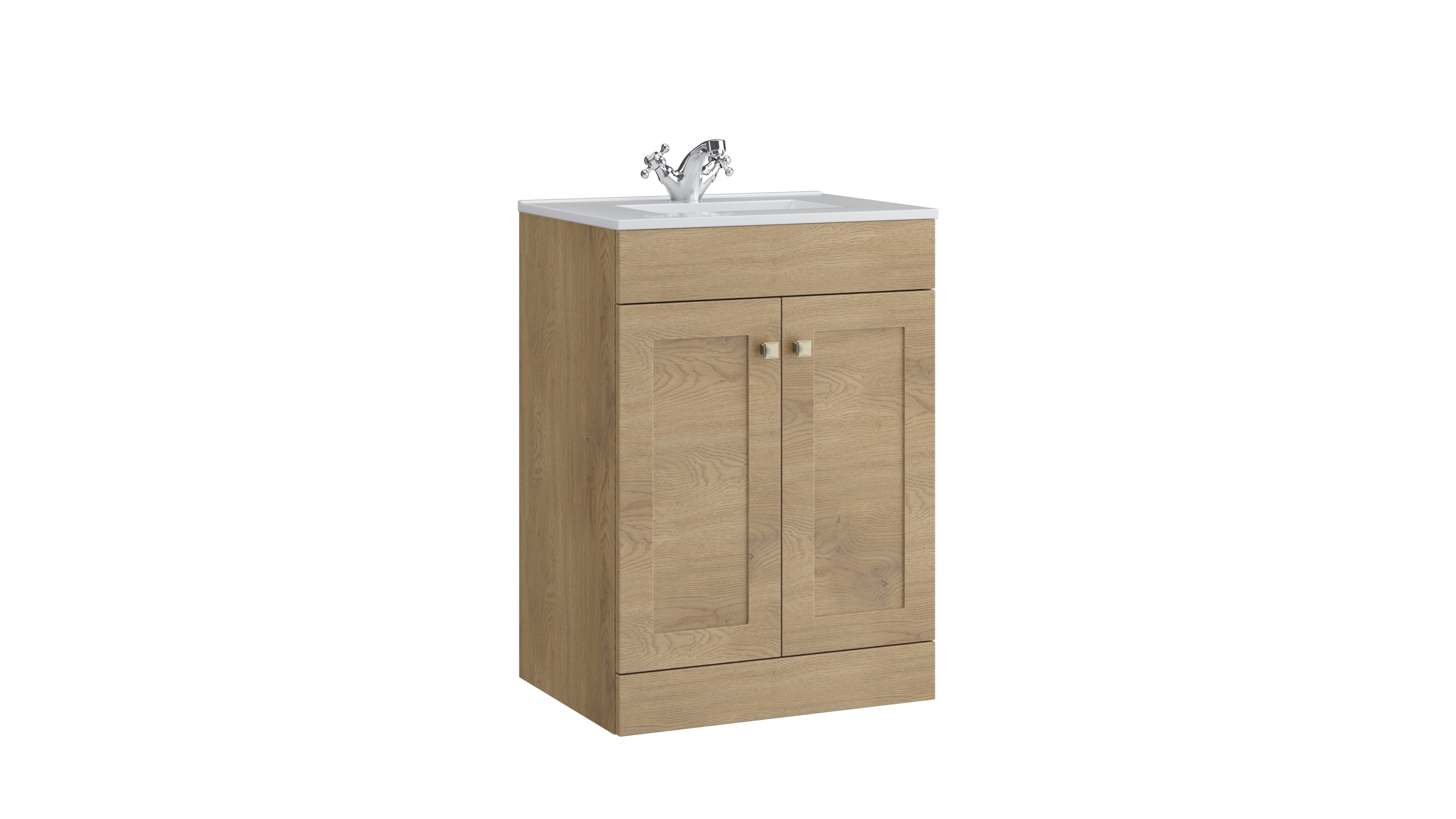 Sanctuary 500mm 2 Door Floor Standing Unit Torro Oak