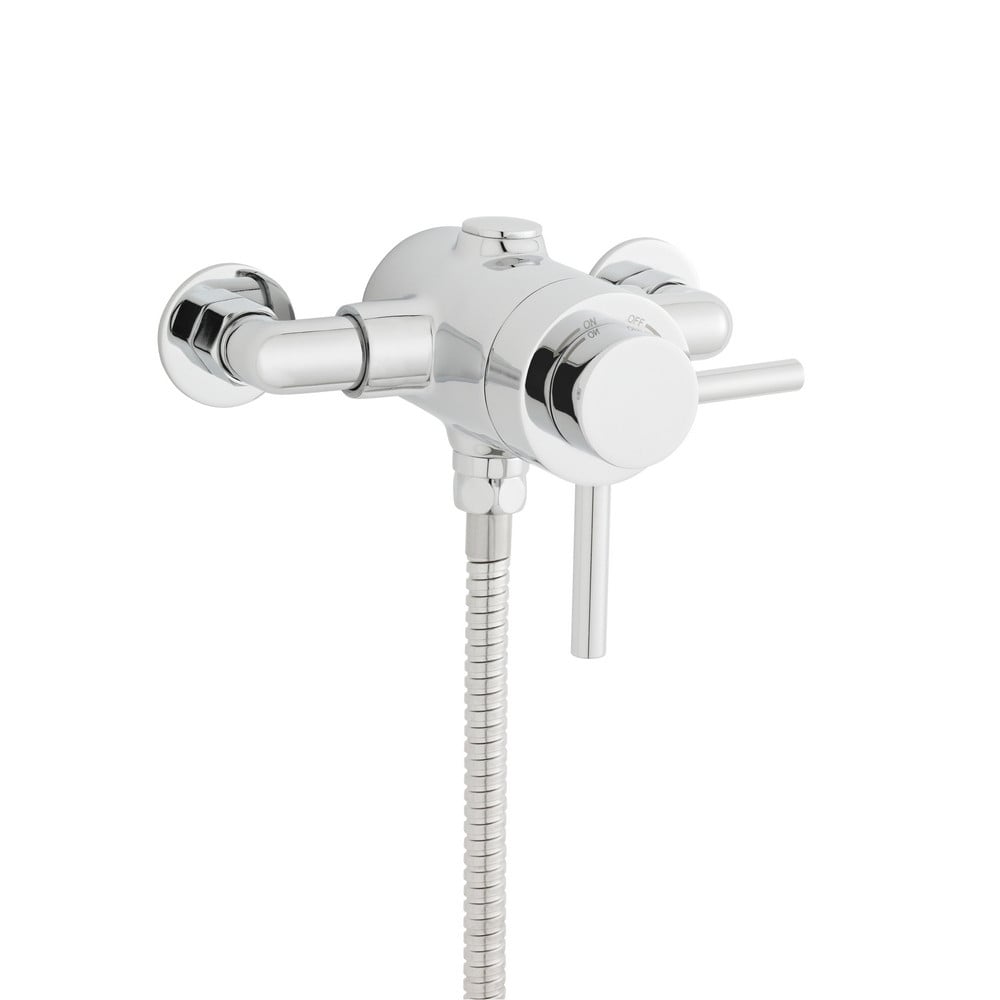 Plan, exposed thermostatic shower valve