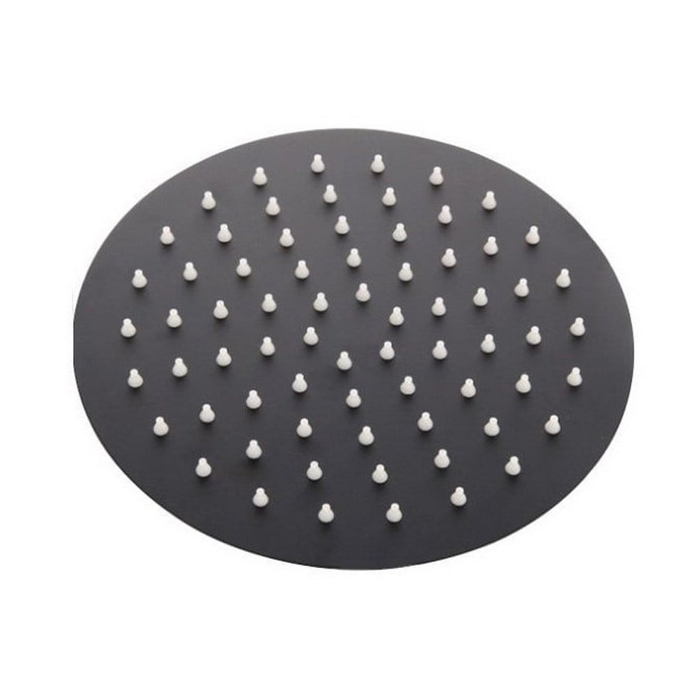 Nero Round Shower Head 200mm