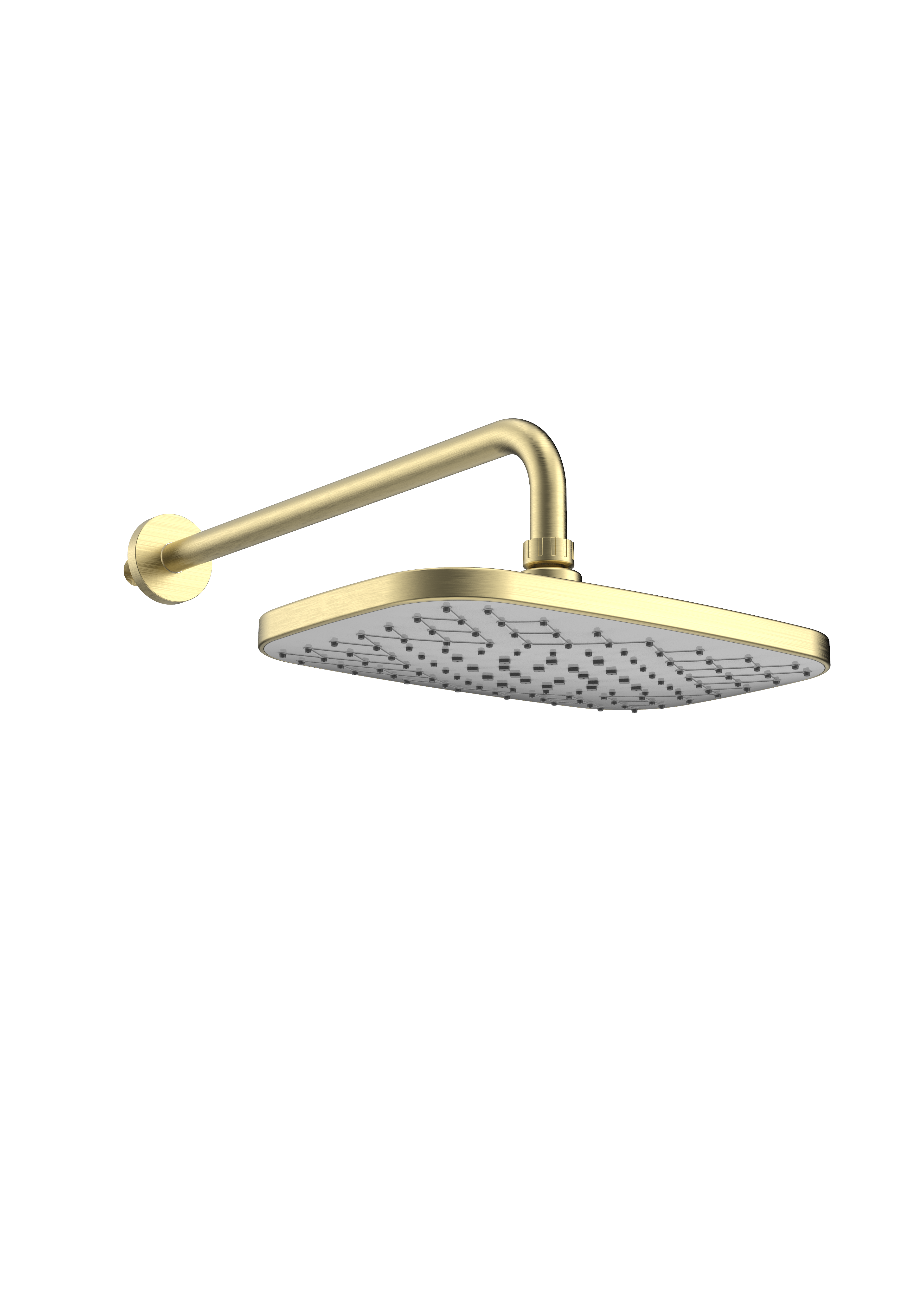 Kolt Fixed Head and Arm Brushed Brass