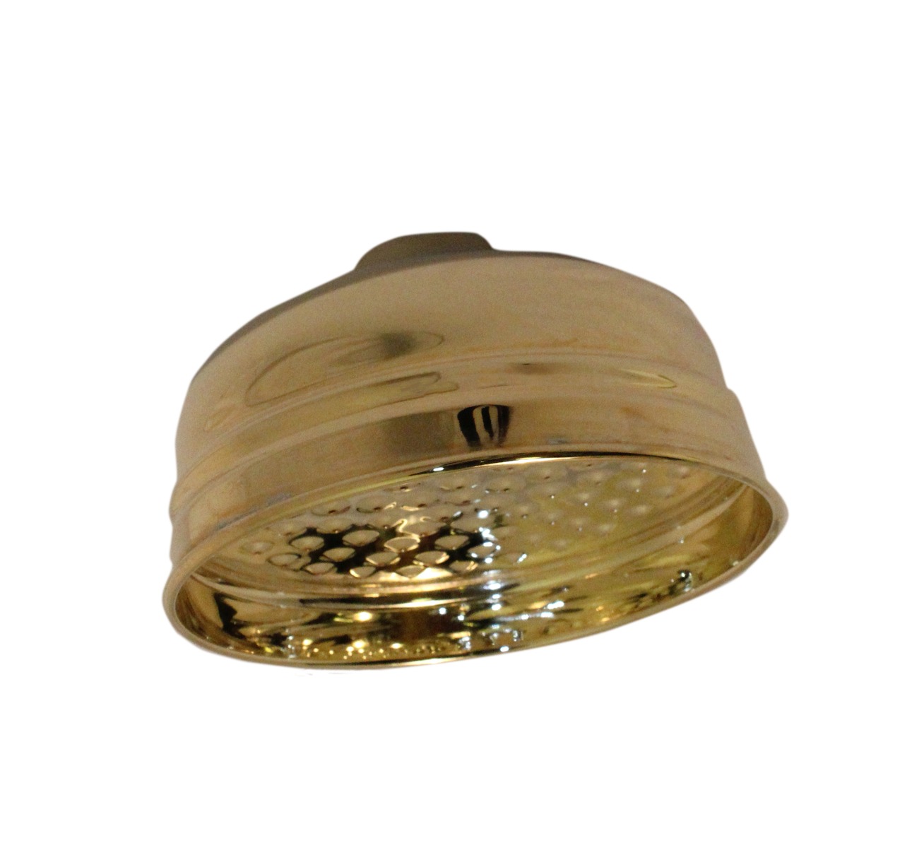 125mm Traditional Drencher Shower Head - Gold