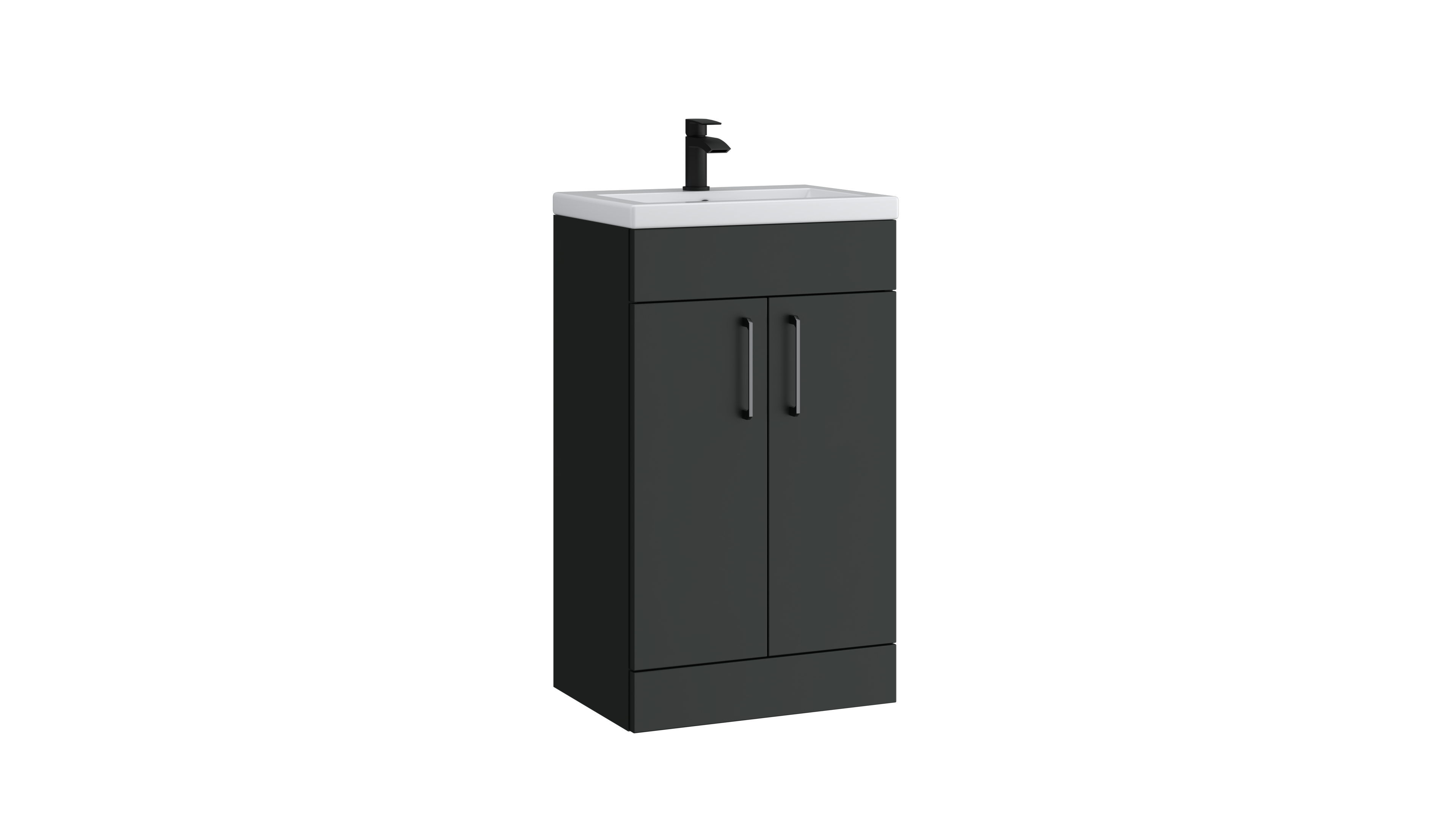 Dove 500mm 2 Door Floor Standing Unit Matt Anthracite