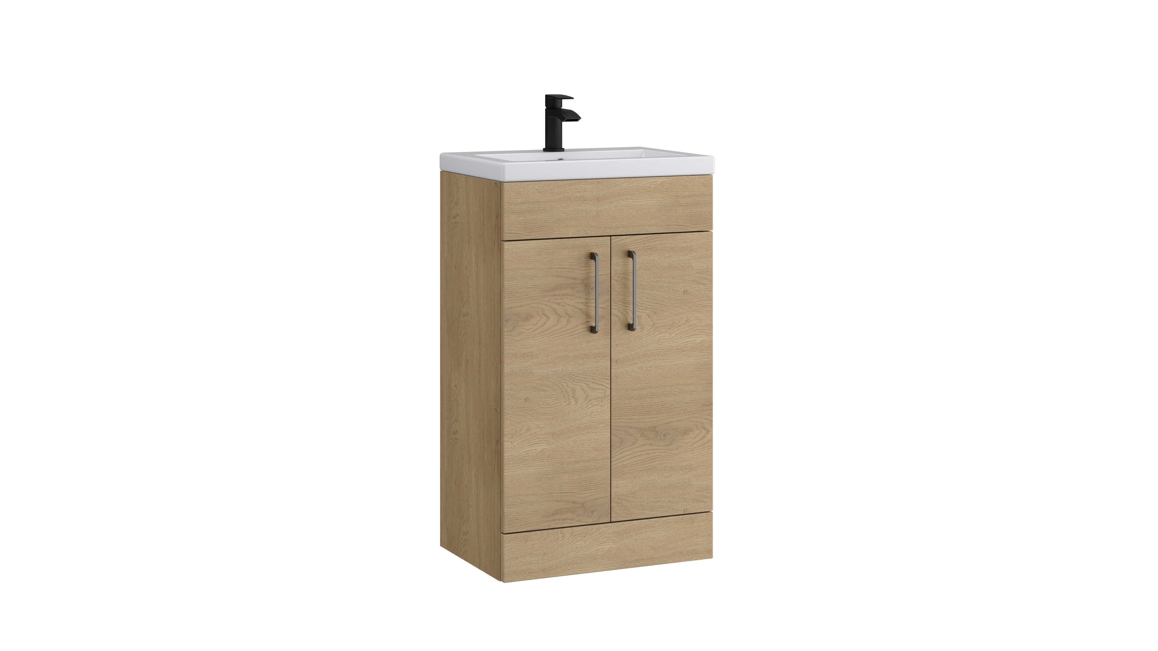 Dove 500mm 2 Door Slimline Unit Torro Oak
