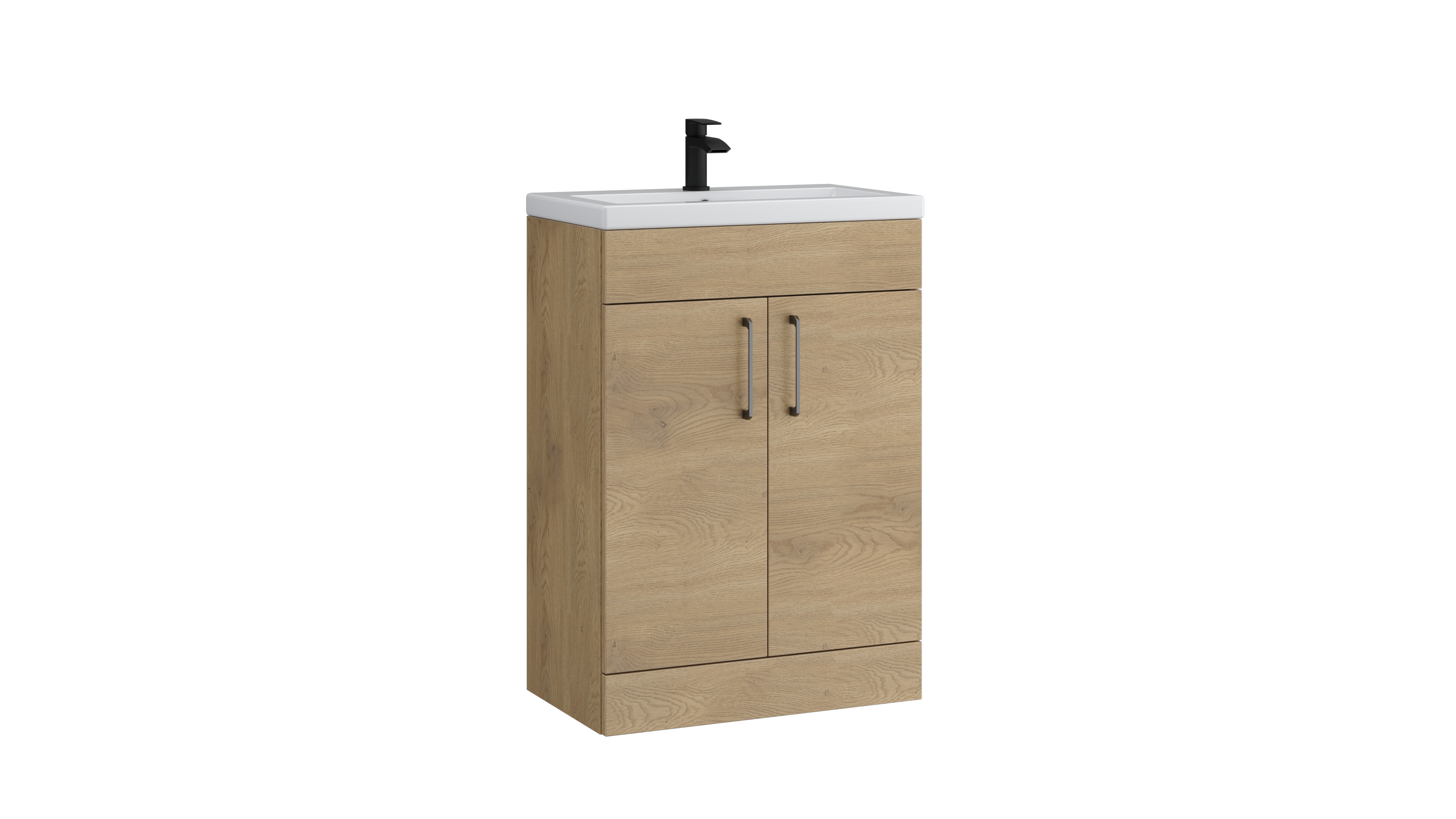 Dove 600mm 2 Door Slimline Unit Torro Oak