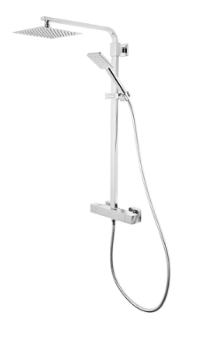 INDEX BAR VALVE SHOWER SYSTEM WITH COOL TOUCH VALVE