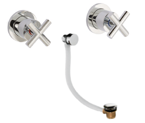 JTP - Solex concealed valves with slim click-clack exofil, HP 1
