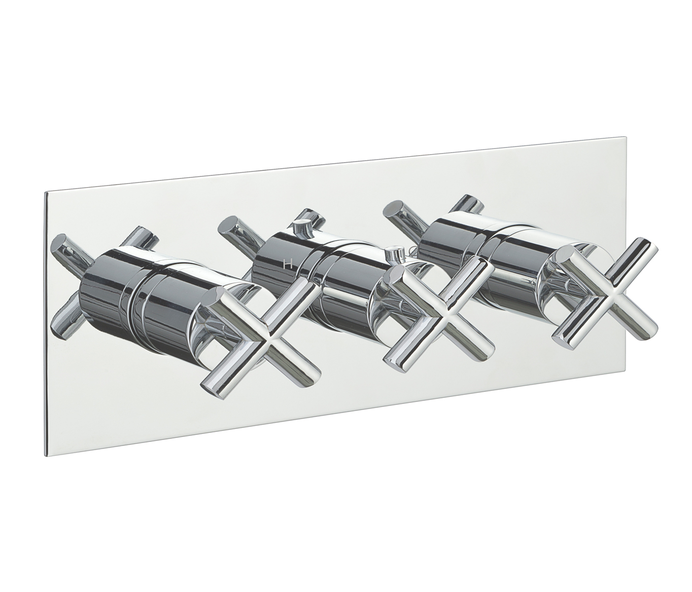 Solex thermostatic concealed 3 outlet shower valve, horizontal MP 0.5