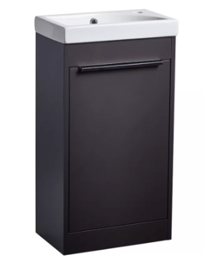 Sequence 450 Freestanding Unit & Basin Gloss Clay