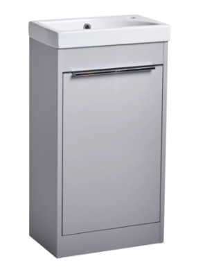 Sequence 450 Freestanding Unit & Basin Gloss Light Grey