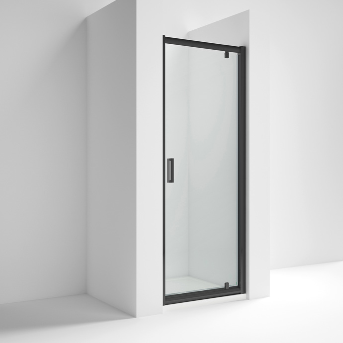 ShowerSculpt Pivot Door 900mm matt Black