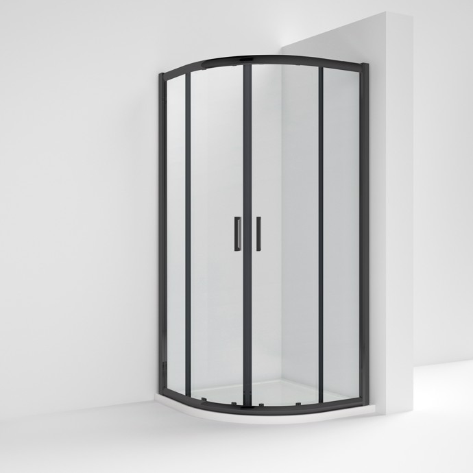 ShowerSculpt Quadarnt Enclosure 800mm Matt Black