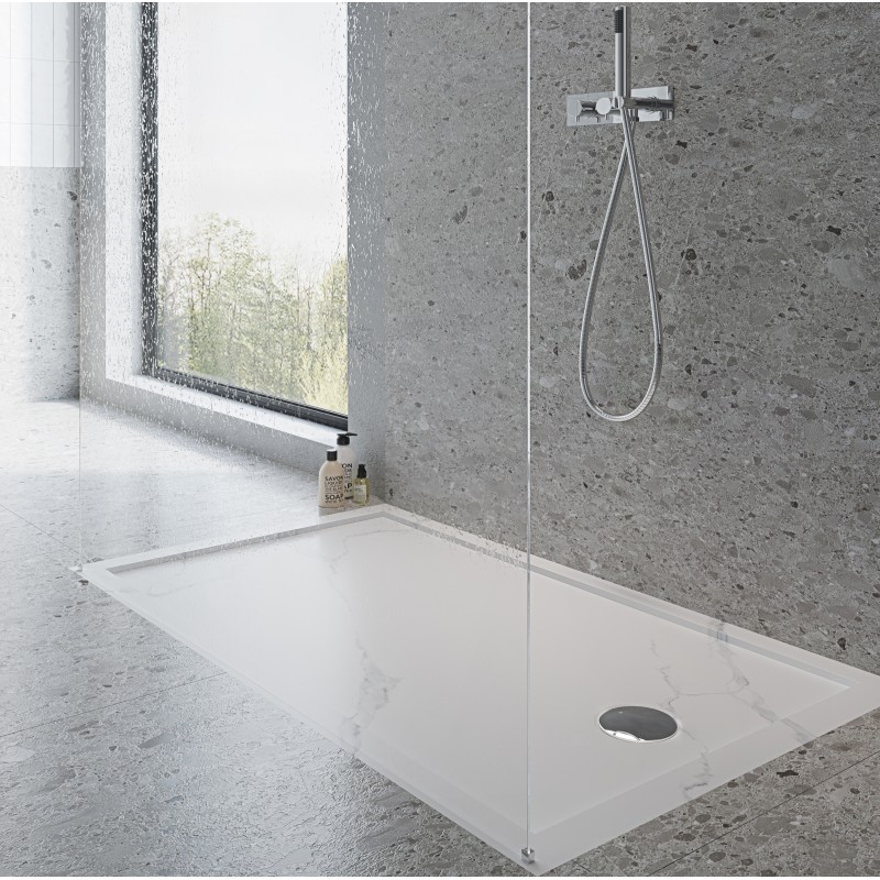 SLIMLINE SHOWER WASTE TRAP - 115 mm - CHROME COVER (SSW04-CH)