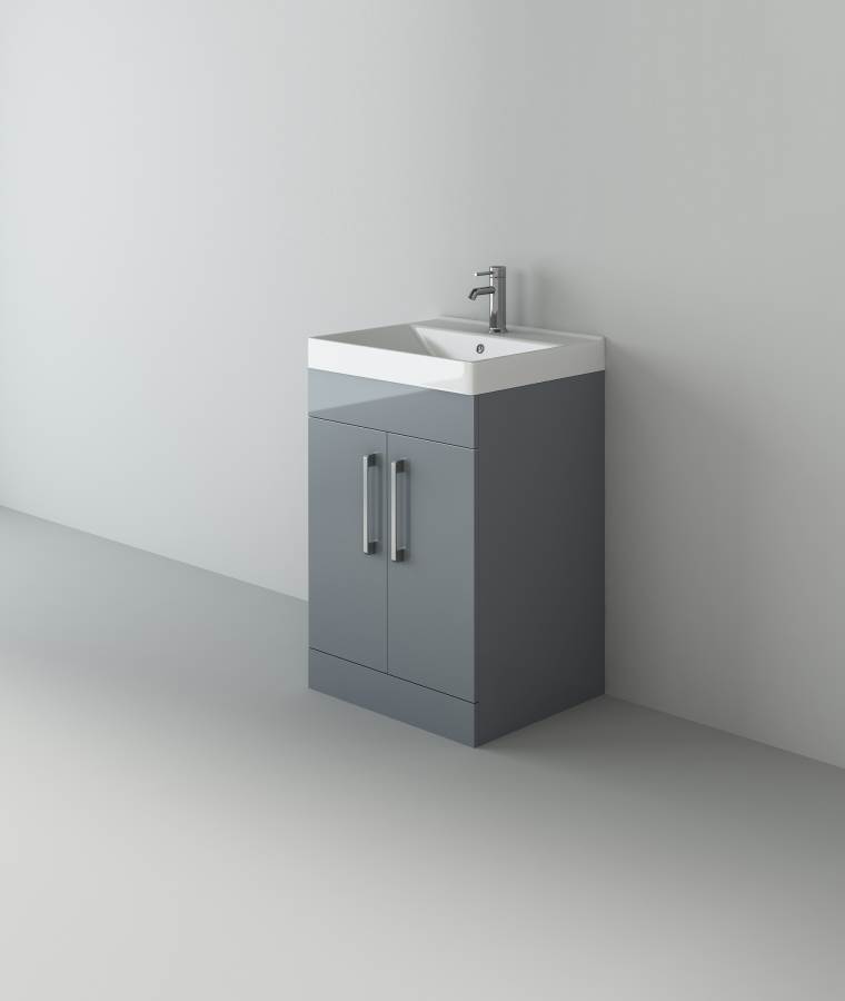 Star 600 Light Grey unit and Basin