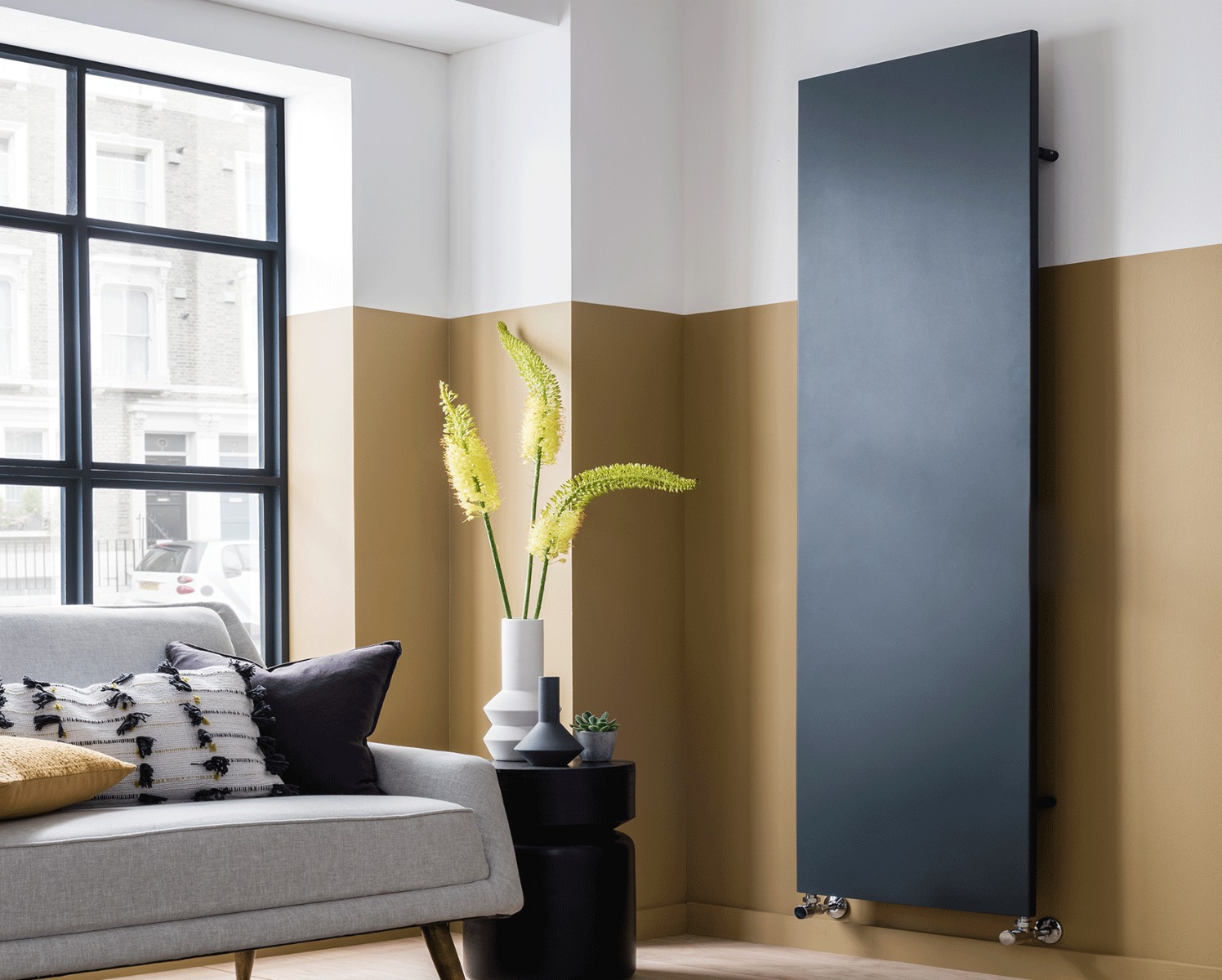 Designer Radiators Suave Heating Only - Anthracite 1800x500