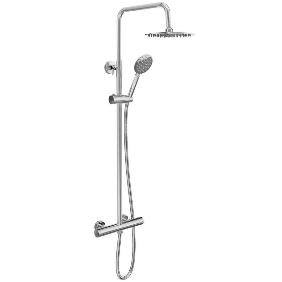 Thermostatic Shower Valve Round – telescoptic with built-in Diverter