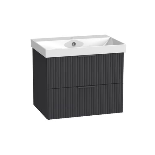 Cadence 600 Fluted Wall Mounted Unit - Storm Grey