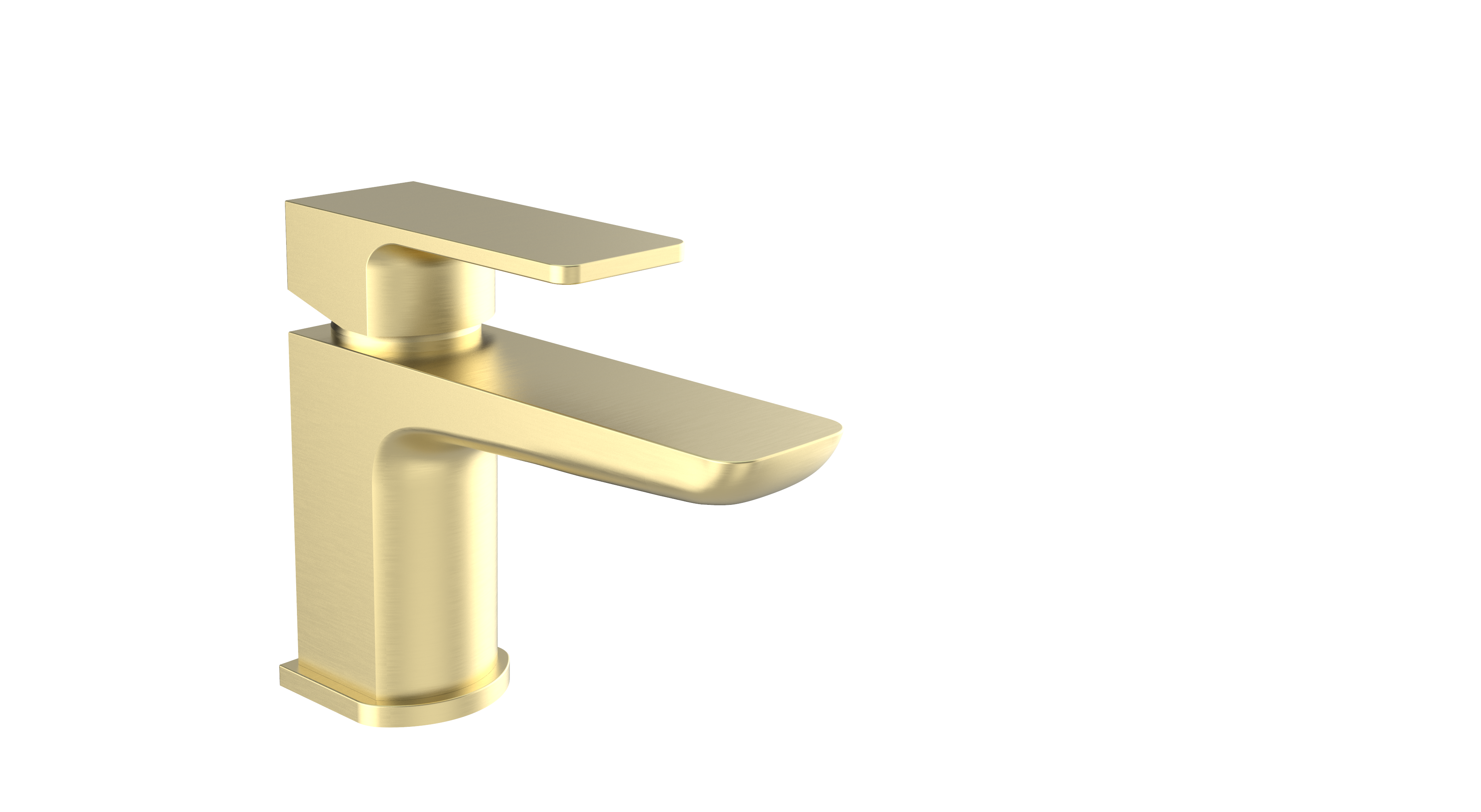 Kolt Mini Mono Basin Mixer Brushed Brass