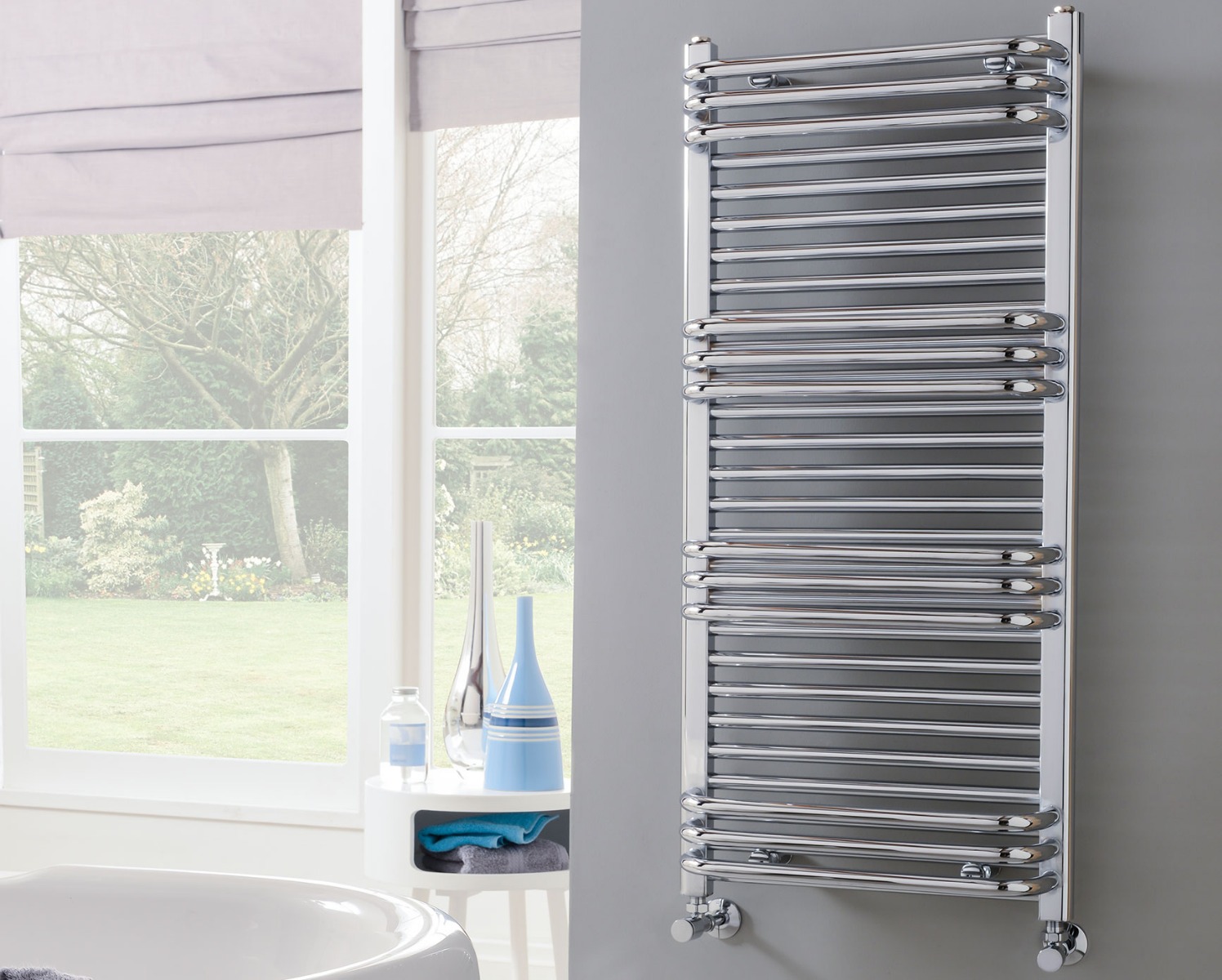 Contemporary Tempo Towel Rail Heating-Chrome 800x500
