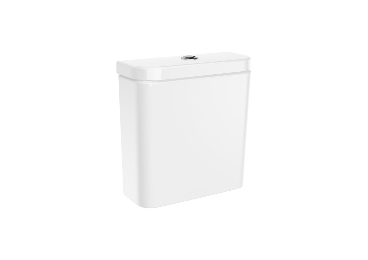 ROUND - Dual flush 4,5/3L WC cistern with bottom inlet- WHITE