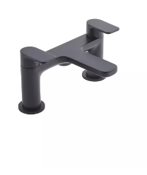 SAVOUR BLACK DECK MOUNTED BATH FILLER TSV3203