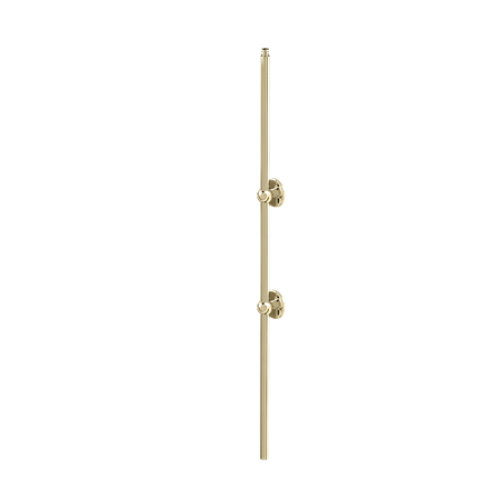 Extended Vertical Shower Riser Rail - Gold