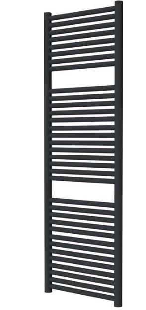 Radox Hercules 1500 x 642 Matt Black Designer Towel Radiator Output (BTU) 3359