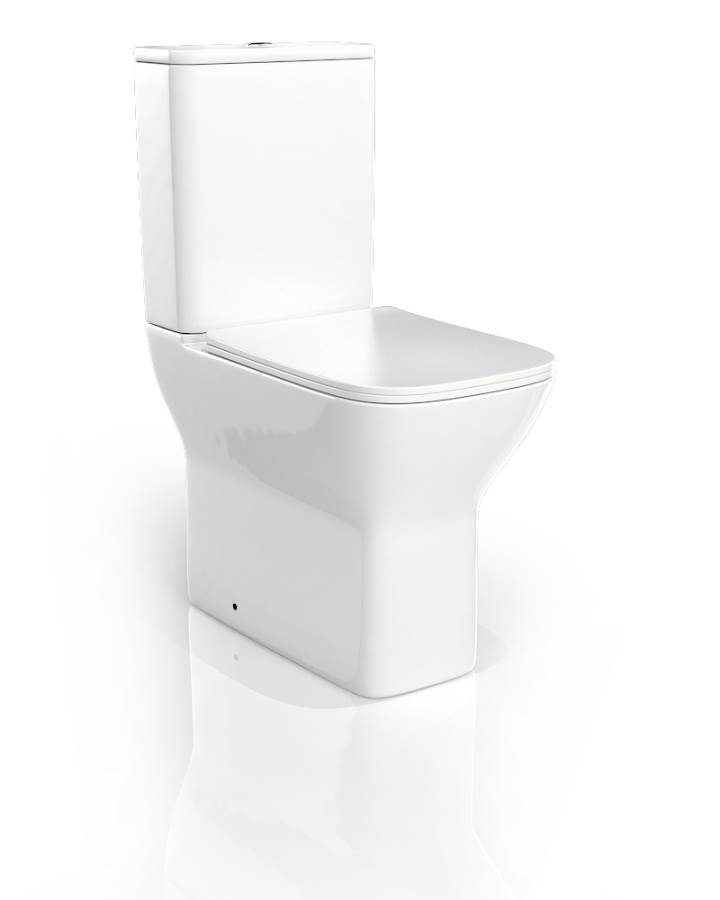 Venice Short Projection Comfort Height Pan, Cistern, SC seat (Rimless)