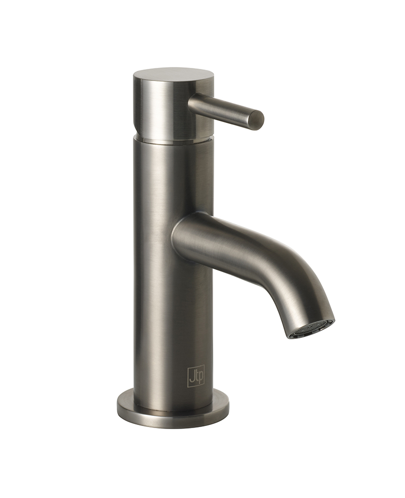VOS Brushed Black Single Lever Mini Basin Mixer