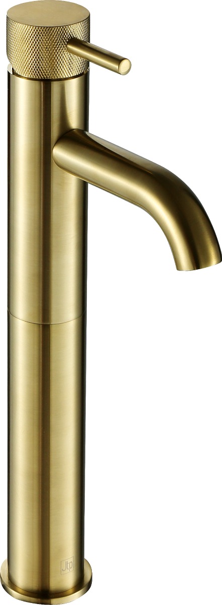 JTP - VOS Brushed Brass, Single Lever Tall Basin Mixer
