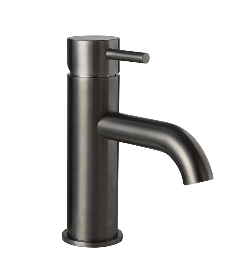 VOS Single Lever Brushed Black Basin Mixer