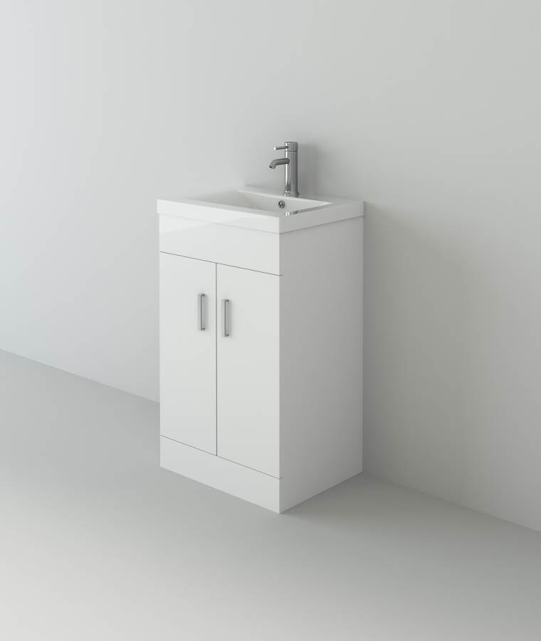 Venus 500 White FS Unit and Slim-Edge Basin