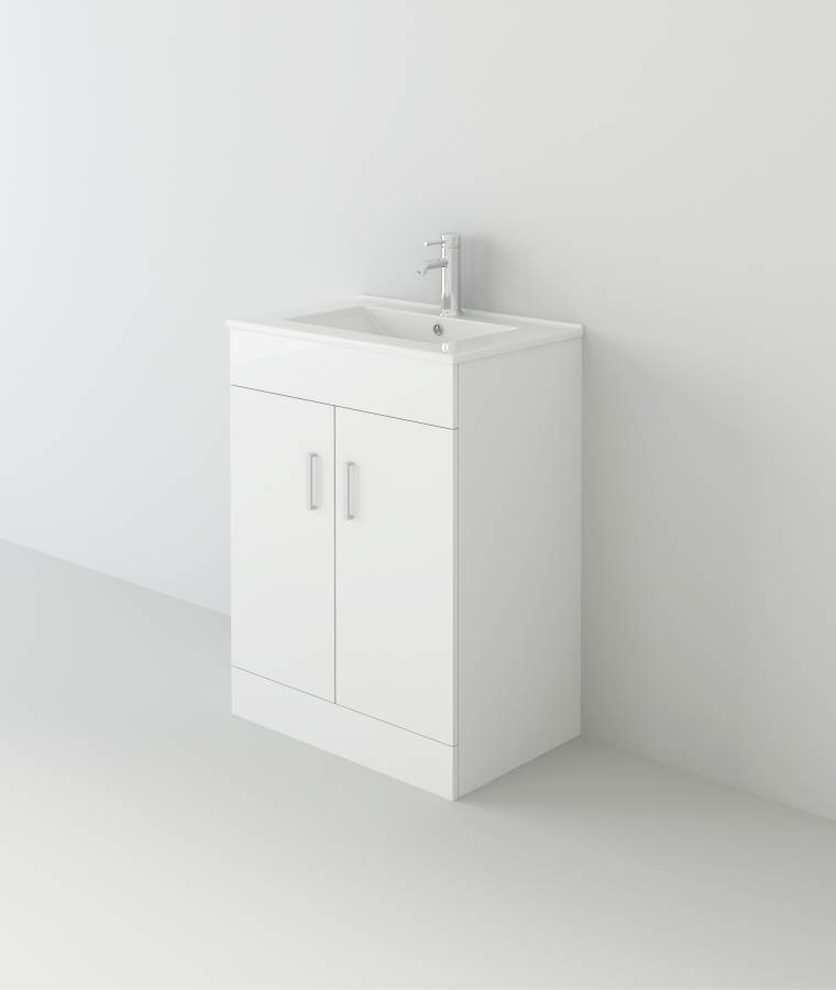 Venus 600 White FS Unit and Slim-Edge Basin