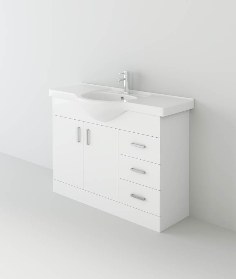 Mars 1050 Unit and basin – White