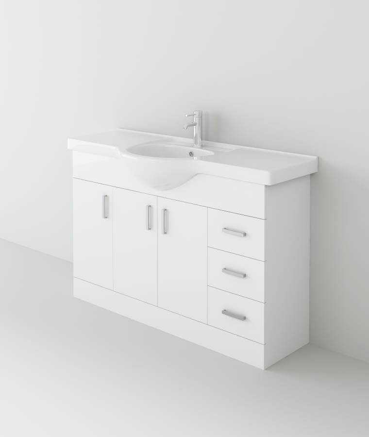 Mars 1200 Unit and basin – White