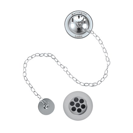 Burlington Bath Overflow, Plug & Chain