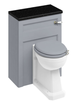 600mm Back to Wall WC Unit and back-to-wall pan (including the cistern tank) Classic Grey
